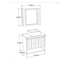 Ver imagem 4 de Gabinte Banheiro Kit Treviso Pia Quinto 63cm Preto - Rorato