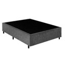 Ver imagem 2 de Cama Box Casal 138 Suede Cinza com Colchão Ortobom Airtech Spring Pocket D26 Bege 70x138x188