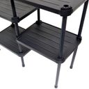 Ver imagem 4 de Estante de Plástico Modular Multiuso 4 Prateleiras 2 Torres Preta Montável 52 Kg Qualyplas 4 PRATELE