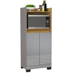 Balcão Armario para Cozinha Duque 2 Portas Onix/Mel - 2