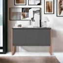 Ver imagem 1 de Aparador Buffet com 3 Portas Bari Preto Cobre