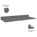 Ver imagem 4 de Tampo para Balcão de Cozinha 150cm Mdp Cinza - Lumil