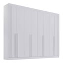 Ver imagem 1 de Guarda-roupa Casal Mdf 08 Portas Império Ripado