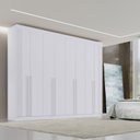 Ver imagem 4 de Guarda-roupa Casal Mdf 08 Portas Império Ripado