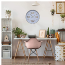 Ver imagem 5 de Relogio De Parede Em Plastico Branco C/dourado 30,5cm X 4cm lyor 2750