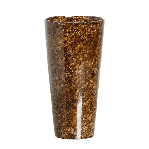 Vaso Decorativo de Cerâmica para Sala Firenze G Marrom Petra Joelma Decorações