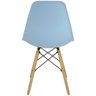 Kit 7 Cadeiras Charles Eames Eiffel Wood Design Azul Claro - 5