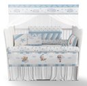 Ver imagem 1 de Kit de Berço Enxoval de Bebê Ursinho Azul Nuvens