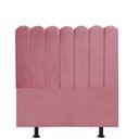 Ver imagem 2 de Cabeceira Estofada Alanis 140CM Casal Suede Rosa - D A DECOR