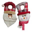 Ver imagem 1 de Kit 4 Enfeites de Porta Decoração Natal Feltro Pendente