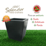 Vaso Quadrado Modelo Grafiato Linha Splendor 20 Litros Tam. A34xl30xb20 Preto Durín - 2