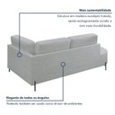 Ver imagem 6 de Sofá Living Orgânico 2 Lugares 175cm Base de Ferro Braço Lado Direito Norten Linho Gelo