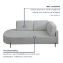 Ver imagem 5 de Sofá Living Orgânico 2 Lugares 165cm Base de Ferro Braço Direito Norten