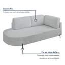 Ver mais imagens de Sofá Living Orgânico 2 Lugares 165cm Base de Ferro Braço Direito Norten