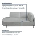 Ver imagem 7 de Sofá Living Orgânico 2 Lugares 165cm Base de Ferro Braço Direito Norten