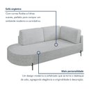 Ver imagem 4 de Sofá Living Orgânico 2 Lugares 165cm Base de Ferro Braço Direito Norten