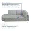 Ver imagem 7 de Sofá Living Orgânico 2 Lugares 175cm Base de Ferro Braço Direito Norten