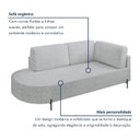 Ver imagem 4 de Sofá Living Orgânico 2 Lugares 175cm Base de Ferro Braço Direito Norten