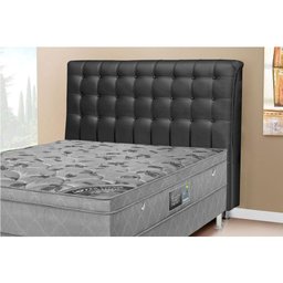 Cabeceira Casal King 195cm Ana Para Cama Box Corino Preto - 2