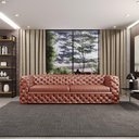 Ver imagem 5 de Sofá 3 Lugares Gênova 240cm Couro Conhaque - Gran Belo