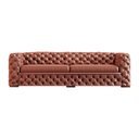 Ver imagem 1 de Sofá 3 Lugares Gênova 240cm Couro Conhaque - Gran Belo