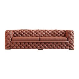 Sofá 3 Lugares Gênova 240cm Couro Conhaque - Gran Belo - 1 Sofá 3 Lugares Gênova 240cm Couro Conhaque - Gran Belo - 1