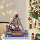 Ver imagem 2 de Barco Natal Viking Vila Natalina Parque Diversao Papai Noel Enfeite Movimenta Som Luzes Led Festa Fi