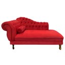 Ver imagem 1 de Recamier Barcelona 1,60 Suede Vermelho - Dominic Decor