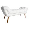 Conjunto Sienna Cabeceira e Recamier Queen 160 Cm Suede Branco - LM DECOR - 4