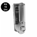 Ver imagem 2 de Dispenser Shampoo Sabonete Liquido Alcool Gel Hotel Restaurante Kit 15 Unidades