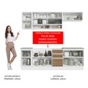 Ver imagem 6 de Armário de Cozinha Completa 240cm Branco Rustic Glamy Madesa 03