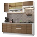Ver imagem 3 de Armário de Cozinha Completa 240cm Branco Rustic Glamy Madesa 03