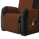 Ver imagem 3 de Capa protetora de poltrona matelassê tamanho 1,90x0,5 metros capa na cor marrom