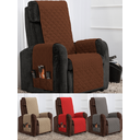 Ver imagem 1 de Capa protetora de poltrona matelassê tamanho 1,90x0,5 metros capa na cor marrom