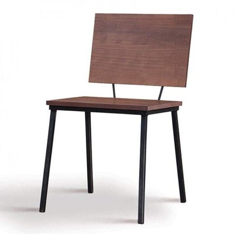 Cadeira para Sala de Jantar Escritório Estofada Base em Aço Antonella Marrom/Castanho/Preto