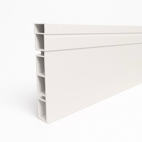 Rodapé 10cm X 2,7m Pvc Branco