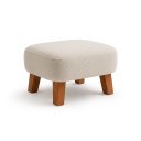 Ver imagem 7 de Poltrona Amamentação Soft Bouclé Base Balanço com Puff:Bege