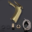 Ver imagem 7 de Torneira de Banheiro Lavabo Misturador Monocomando Dourada Escovada