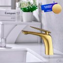 Ver imagem 4 de Torneira de Banheiro Lavabo Misturador Monocomando Dourada Escovada