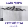 Ducha Chuveiro Slim 20x20 Cm Inox + Braço 40cm - 2