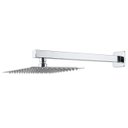 Ver imagem 1 de Ducha Chuveiro Slim 20x20 Cm Inox + Braço 40cm