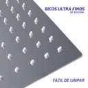 Ver imagem 5 de Ducha Chuveiro Slim 20x20 Cm Inox + Braço 40cm