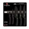 Jogo de Facas Suporte Barra Magnético Imã Black Faca Chef Santoku Cozinha Churrasco Faqueiro 6 Peças - 3