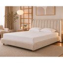 Ver imagem 1 de Cama Japonesa com Cabeceira em LED Seo-Yeon Queen Linho Bege - Sallar Home
