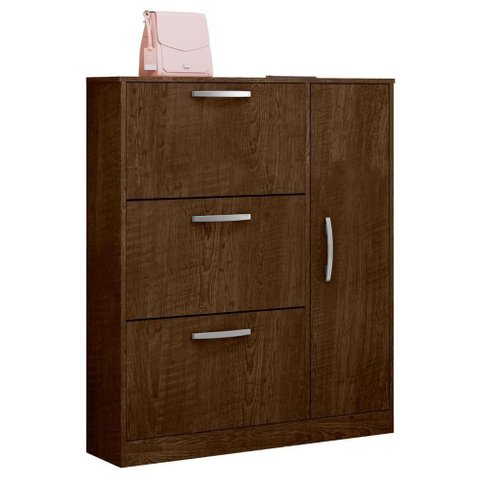 Sapateira Atlas 4 Portas 1 Prateleira 100cm MDP Malbec Framar