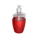 Ver imagem 1 de Saboneteira Porta Sabonete Líquido para Banheiro Essence Cor Vermelho Durín