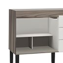 Ver imagem 2 de Gabinete Cozinha 2 Portas e 3 Gavetas Armário de Pia 114cm: Tamarindo/Branco