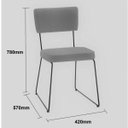 Ver imagem 2 de Cadeira Estofada Roma 