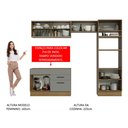 Ver imagem 6 de Armário de Cozinha Completa 270cm Rustic/Cinza Agata Madesa 05