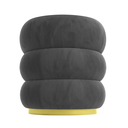 Ver imagem 2 de Puff Banqueta Decorativo Luxo Versatil Cookie Zahav Estofado:cinza-escuro